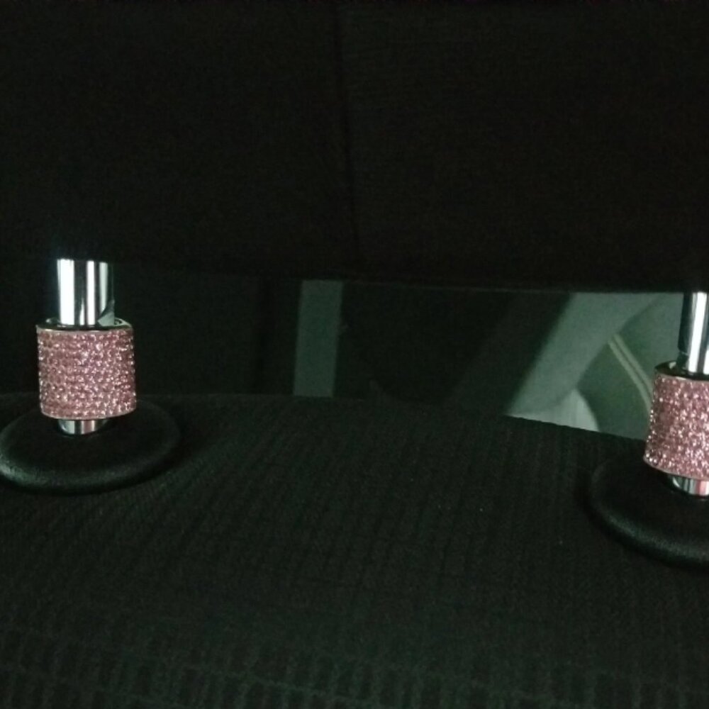 2pc. Headrest Collar Rings/Car Bling/Car Accessories/Rhinestone Car Decoration